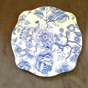 Vintage Johnson Bros Ltd English Chippendale Blue Dessert/Pie Plate